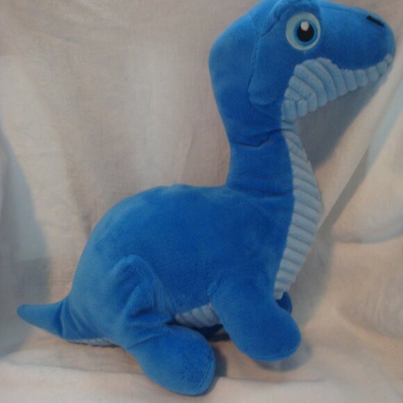Kellytoy Blue Brontosaurus Dinosaur Plush Toy 12" - Picture 4 of 6